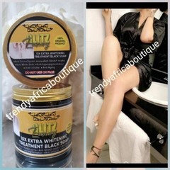 GLITZLUXURY 10X XTRA WHITENING TREATMENT BLACK SOAP. ANTI STRETCH MARKS,500GX1🔥
