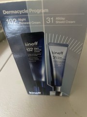 NIB Luxury Kineff Dermacycle Program 102 Night Renewal Cream & 31 Allday Shield!