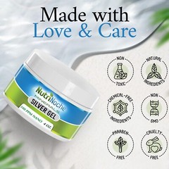 NutriNoche Pure Silver Gel – 100 PPM 4 Oz Silver Gel – First Aid Silver Gel