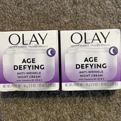 Olay Age Defying Night Cream Replenish Skin Moisture Anti Wrinkle & Line 2 Boxes