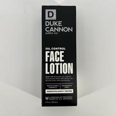 Duke Cannon Oil Control FACE LOTION Men Matte Finish – Fragrance Free 3oz – NEW