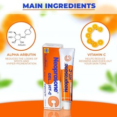Neoprosone Vitamin C Alpha Arbutin Brightening Gel Cream Face Neck Body 1 Fl oz