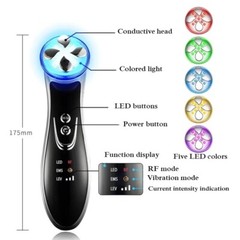 Facial Mesotherapy RF 5 LED Photon Face Lifting Tighten Wrinkle Removal Massager