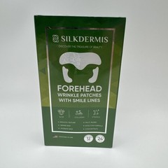 SILKDERMIS Forehead & Smile Wrinkle Patches 12 Count – Aloe, Collagen, Vitamin E