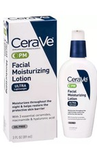CeraVe PM Facial Moisturizing Lotion Ultra Lightweight – 3 fl oz. 10 Bottles