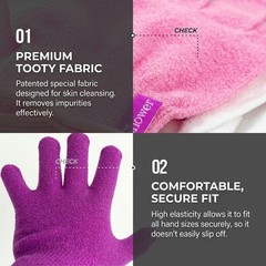 Premium Korean Italy Towel Long Back Scrubber Exfoliating Bath Strap Towel Pink