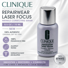 Clinique Repairwear Laser Focus Wrinkle Correcting Serum 0.5oz |15ml NEW UnBoxed