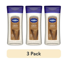 Vaseline Intensive Care Cocoa Radiant for Glowing Skin 3 Ct Body Gel Oil 6.8Oz