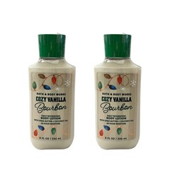 Bath & Body Works Cozy Vanilla Bourbon Body Lotion 8 fl oz 2 Pack
