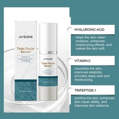 1-3PC Total Package Serum, All-In-One Vitamin C, Hyaluronic Acid, Peptides Serum