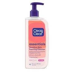Clean & Clear Essentials Foaming Facial Cleanser, 8 Fl Oz (Pack of 1)