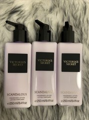 3X Victoria Secret SCANDALOUS Fragrance Lotion Cream 8.4 fl oz Authentic