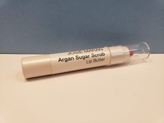 Josie Maran – Argan Sugar Scrub Lip Butter – First Blush – 0.08 Oz