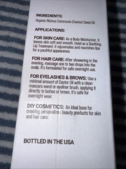 BodyJ4You Organic Castor Oil – 100% Pure Natural 4 Fl Oz (Pack of 1), Clear
