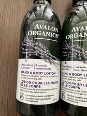 Avalon Organics Nourishing Lavender Hand & Body Lotion, 12 oz. (Pack of 2)