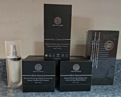 BUNDLE: Forever Flawless Black Diamond Beauty 4-pc Set + Gift: Diamond Infused