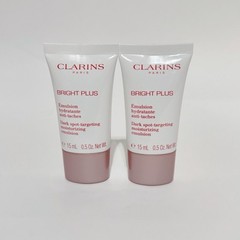 2 X Clarins Bright Plus Dark Spot Targeting Moisturizing Emulsion 0.5 Oz/15ml