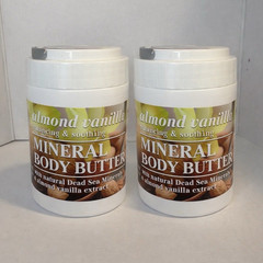 2 Pack Dead Sea Collection Almond Vanilla Mineral Body Butter New Sealed