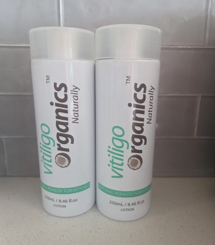 Vitiligo Organics Large Bottles 250mL EACH 2 Pack! Works amazing! Great deal!
