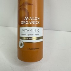 Avalon Organics Vitamin C Cleansing Gel with Pump 6 Oz NEW FREE SHIP