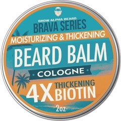 Biotin Beard Balm for Men – Growth & 2 Ounce (Pack of 2),