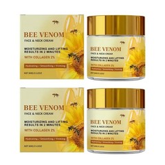 2 pcs Bee Venom Firming & Moisturizing Cream with Collagen & Vitamin E