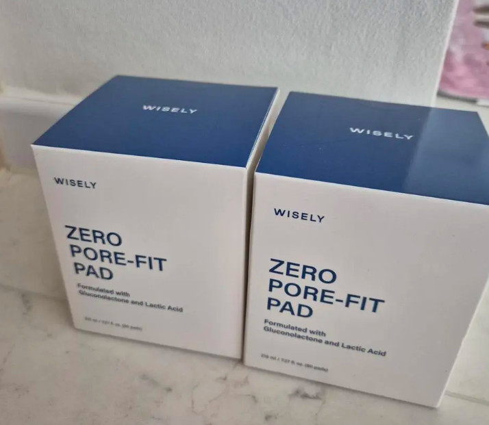 WISELY Zero Pore-Fit Pad 80 Pads Korean Pore Tightening Sebum Care Toner Pad