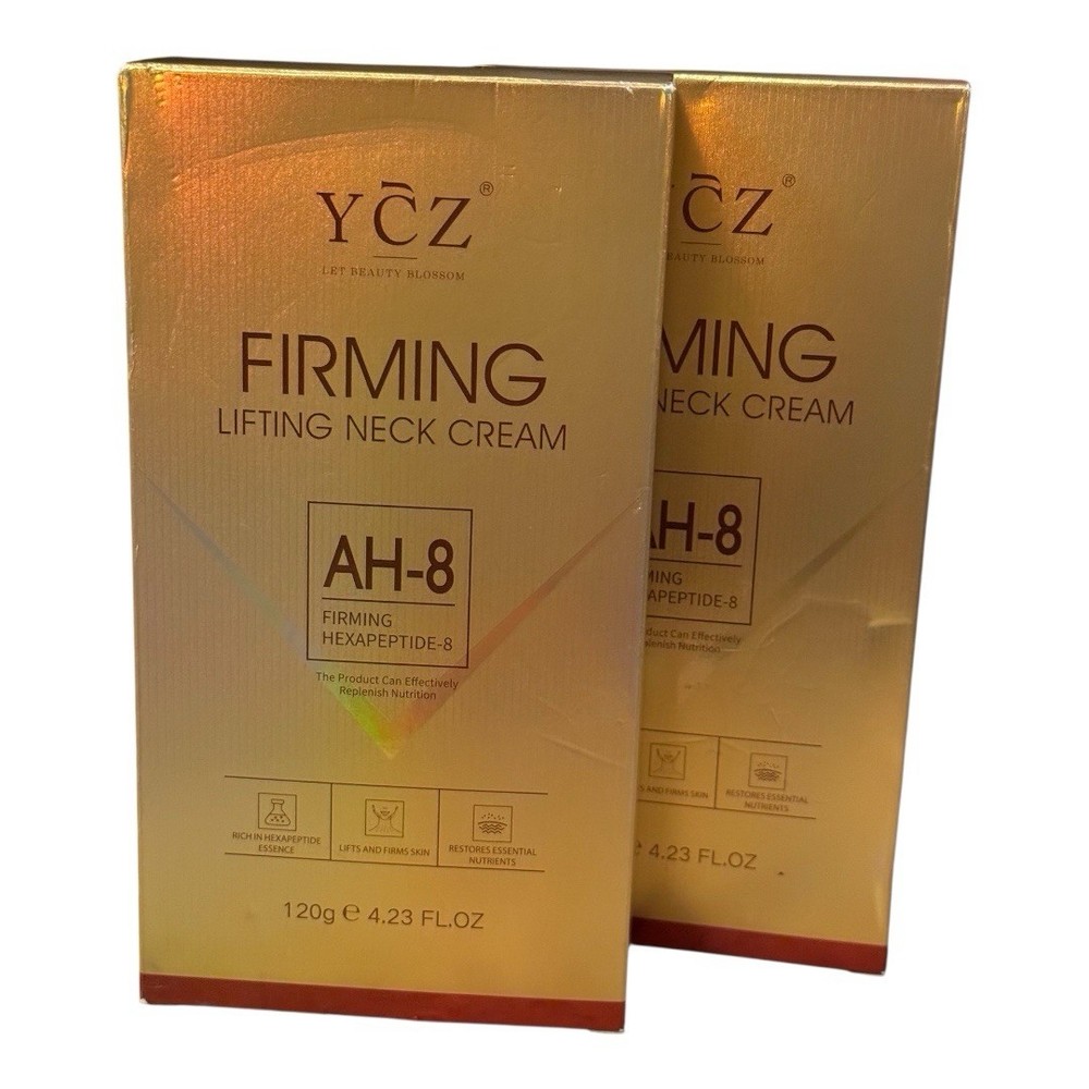 (2 Pack)YCZ AH-8 Firming Neck Cream for Crepey Skin Body Care 4.23 Fl Oz Exp2028