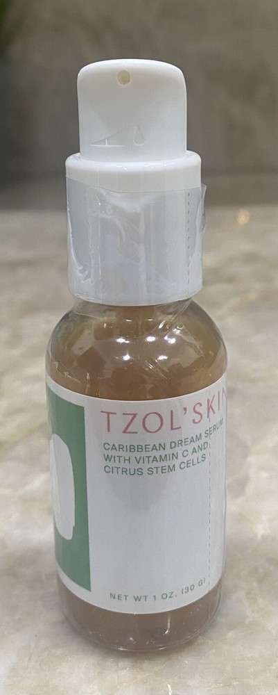 TZOL’SKIN Caribbean Dream Serum Vitamin C & Citrus Stem Cells 1 Oz New Sealed