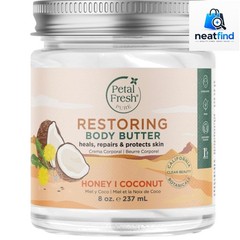 Pure, Restoring Body Butter, Heals, Repairs & Protects Skin with Honey & Coco…