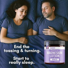 Magnesium Lotion with Arnica for Legs Feet Muscles Night Body Lotion 5oz
