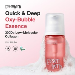 Essenherb Quick Deep Oxy-Bubble Essence Firming Glow Serum Collagen Peptide
