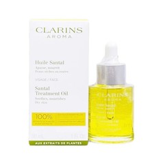 Clarins Aroma 1.0 oz Santal Treatment Oil soothes, nourishes dry skin NIB