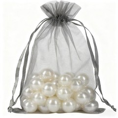 YHJZ 100PCS Organza Bags, 4×6 inches (10x15cm) Small Mesh Bags Drawstring, Si…