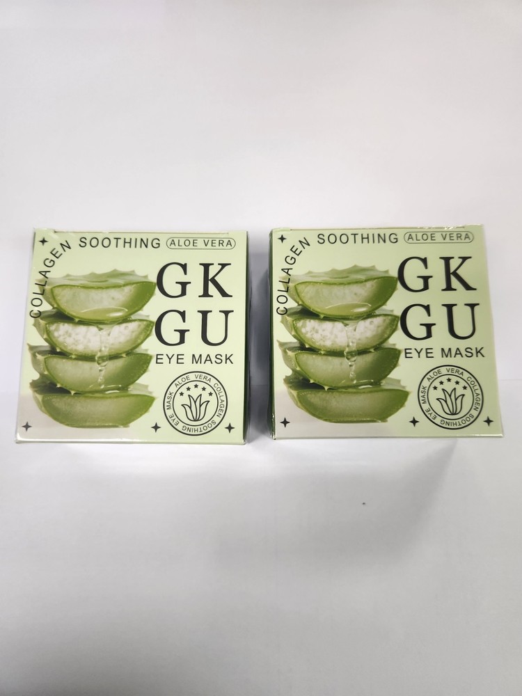 GK GU Collagen Aloe Vera Soothing Under Eye Gel Mask 80g 60pcs/30 Pairs Set Of 2
