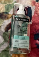 Neutrogena Evenly Clear Acne Treatment Cleanser, Salicylic Acid, 9.1 oz