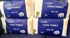 Ourmed Life Clean Towels 4 packs of 100 towels in each pack