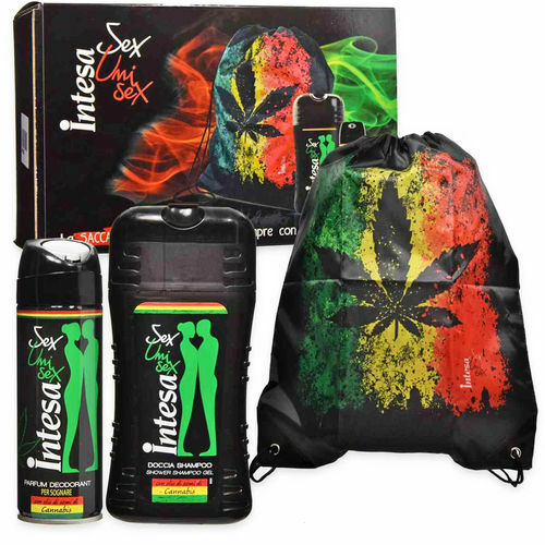 Malizia Gift Set For Men Women Unisex Deodorant + Shower Gel + Backpack