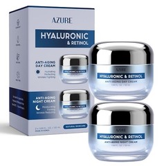 AZURE Hyaluronic Acid & Retinol Day/Night Cream Value Set