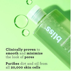 Bliss Disappearing Act Purifying Toner with Niacinamide – 10 oz (295 mL) NEW