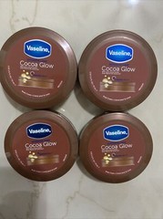 4 Packs Vaseline Intensive Care COCOA GLOW Body Cream 2.53 oz Ea Skin Care Cream
