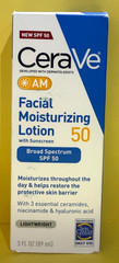 CeraVe AM Facial Moisturizing Lotion SPF 50 UVA/UVB 1.7 oz Exp :08/2027 dmg box