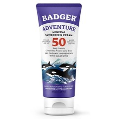 Badger Mineral Sunscreen SPF 50 Zinc Oxide Sunscreen with 98% Organic Ingredient