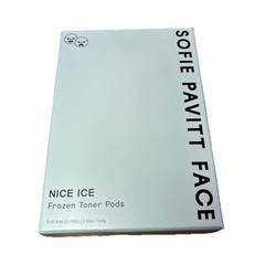 Sofie Pavitt Face Nice Ice Frozen Toner Pods Twelve (12) Pods New In Sealed Box