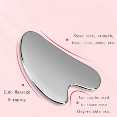 YAMHOHO Stainless Steel Gua Sha Facial Tools Guasha for Face Metal Gua Sh