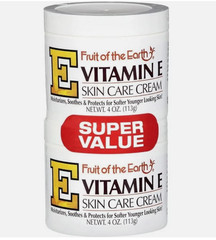 Fruit of the Earth Vitamin E Skin Care Cream Super Value, 4 Oz., 2 Pack