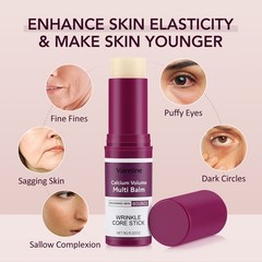 2Pack Calcium Volume Multi Balm Wrinkle Core Stick Moisturing Firming Anti-aging