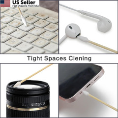 500 PCS 6-Inch Precision Gun Cleaning Swabs with Storage 6inch, 500 pointed