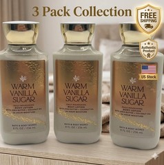 Bath & Body Works Warm Vanilla Sugar Daily Moisture Lotion Set of 3
