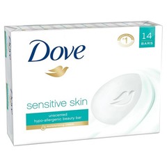 Beauty Bar Soap Sensitive Skin Fragrance Free 3.75 oz Pack of 24 Dove Bars